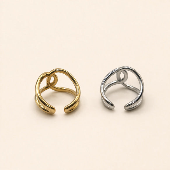 リング|オープンリング|サージカルステンレス│金属アレルギー対応│つけっぱなしOK│馴染みのいい Grace Open Ring
