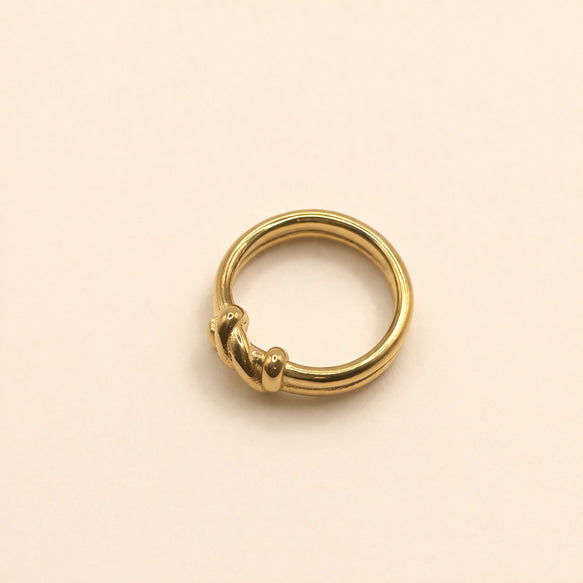 リング|ノットデザイン|サージカルステンレス│金アレ対応│つけっぱなしOK│頼れる Knot of Elegance Ring