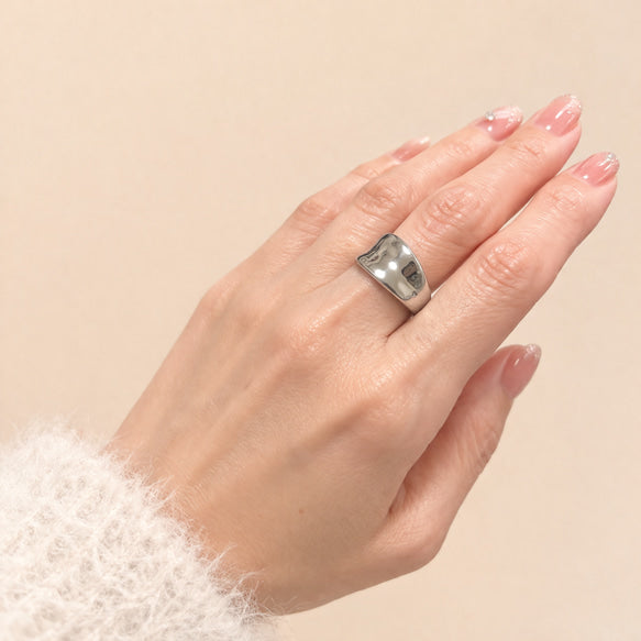 リング|グロスリング|サージカルステンレス│金アレ対応│つけっぱなしOK│上品ツヤ仕上げ│Gloss Ring