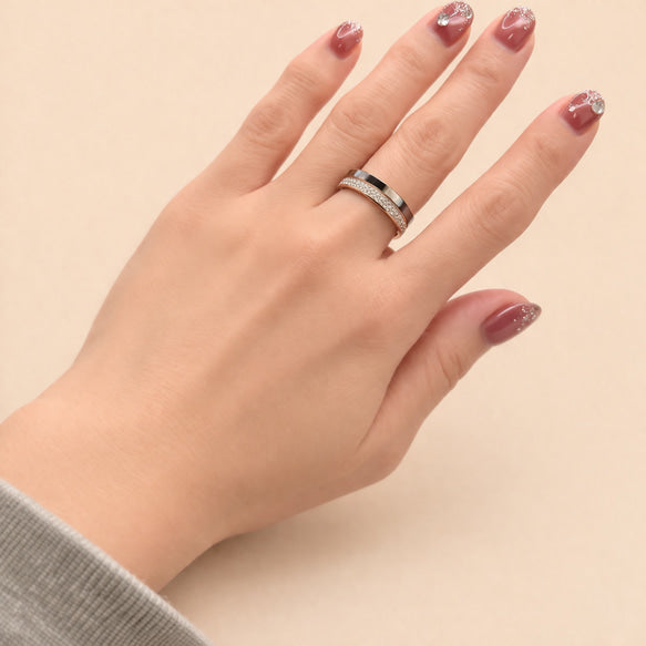 リング|シェル|サージカルステンレス│金属アレルギー対応│変色しにくい│気品ある Lumiere Shell Ring