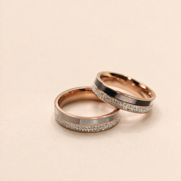 リング｜シェル｜サージカルステンレス│金属アレルギー対応│変色しにくい│気品ある Lumiere Shell Ring