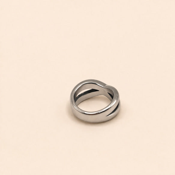 リング｜クロスデザイン｜サージカルステンレス│金属アレルギー対応│つけっぱなしOK │ Intercross Ring